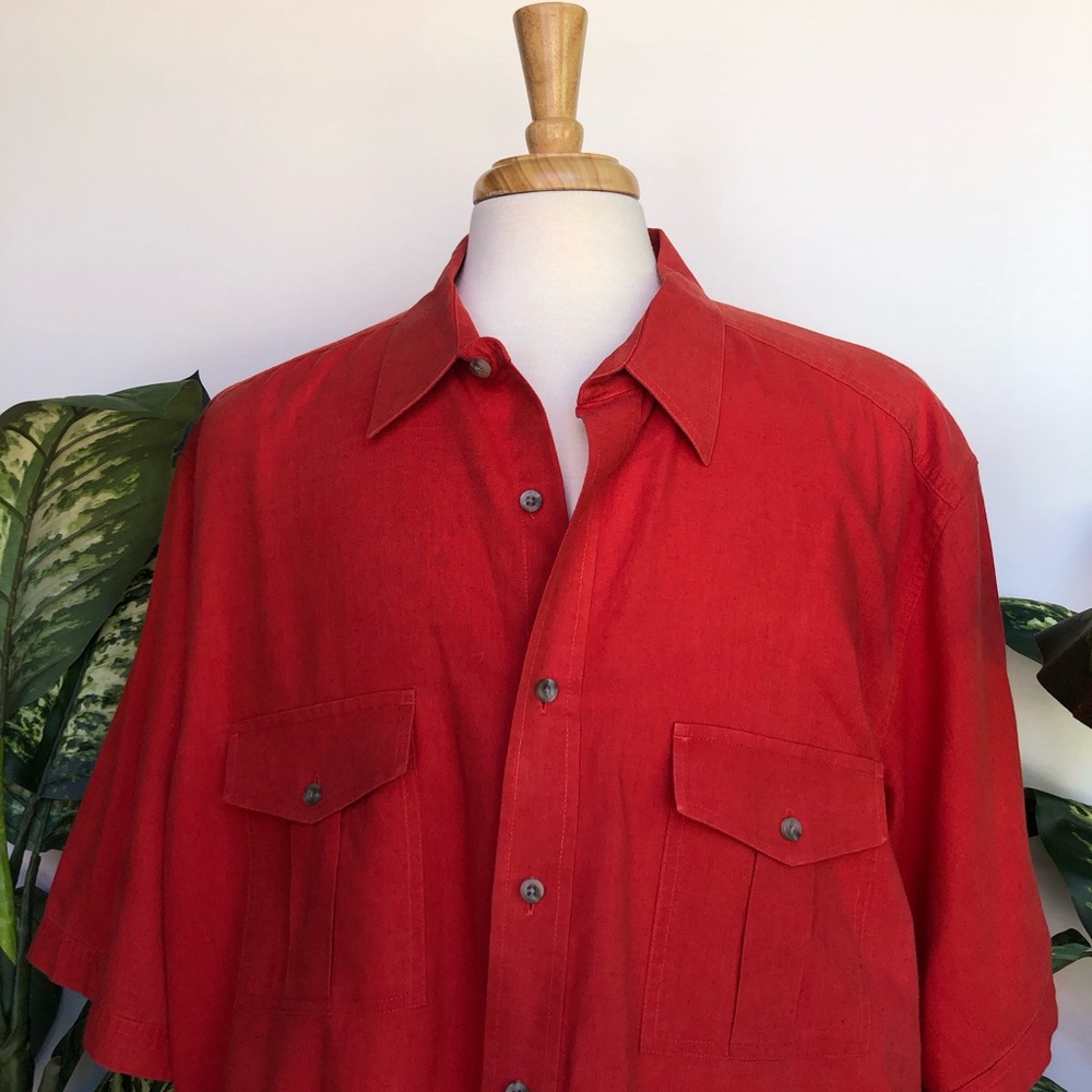 Eddie Bauer button down shirt TALL XXL